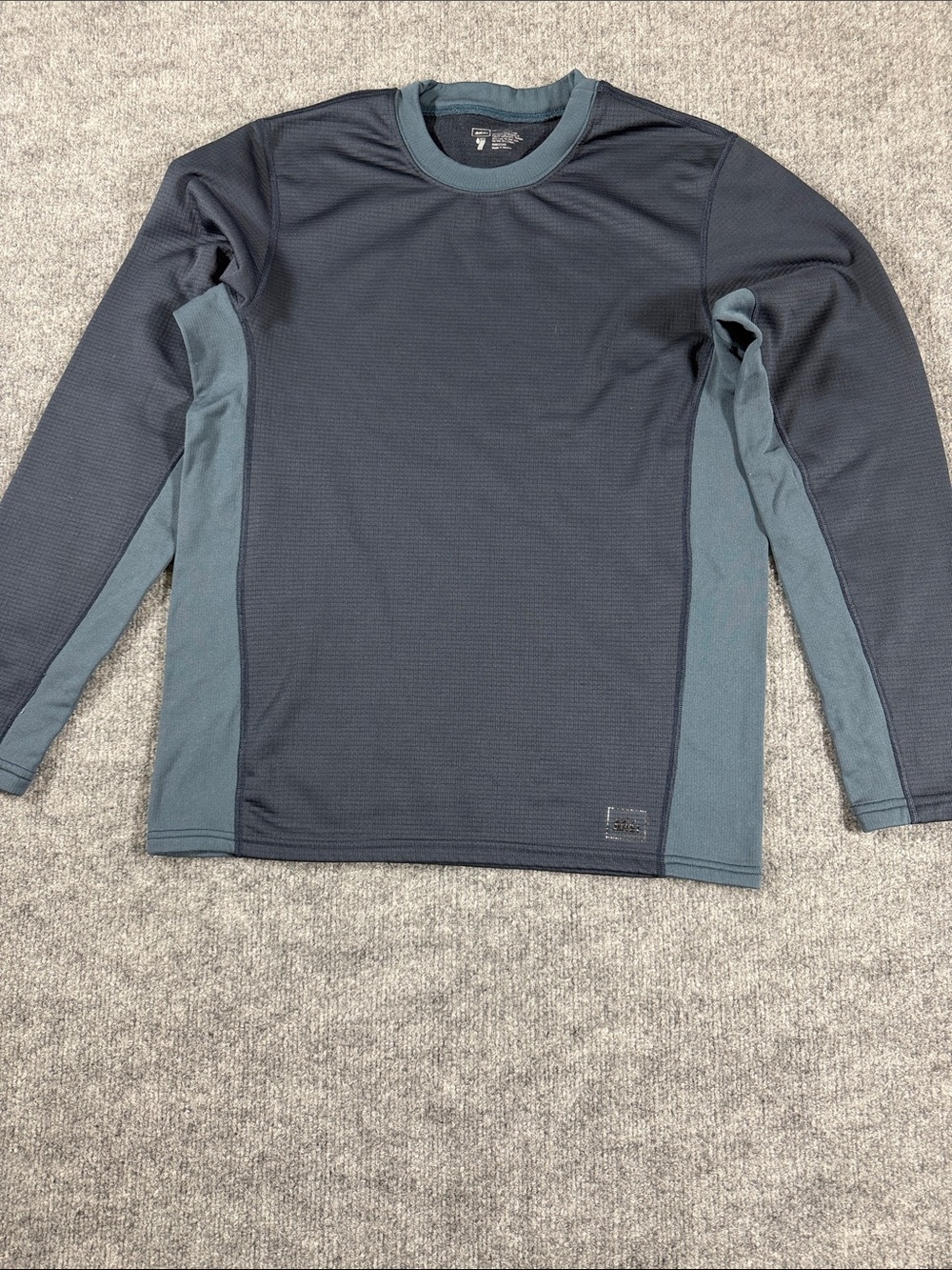 REI Shirt Mens Medium Black Long Sleeve Crew Neck Stretch Lightweight